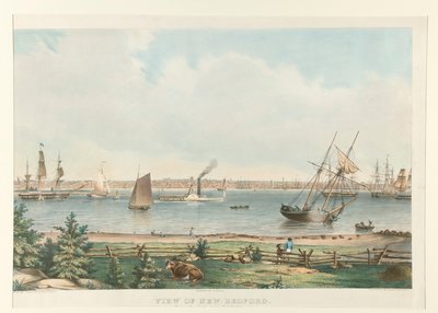 Widok na nowe Bedford. / Z Fortu w pobliżu Fairhaven autorstwa Fitz Henry Lane