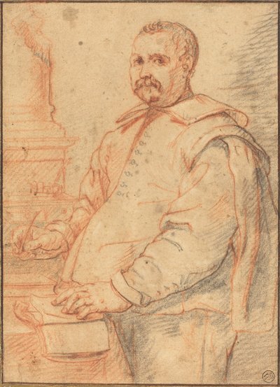Pisanie uczonego autorstwa Flemish 17th Century