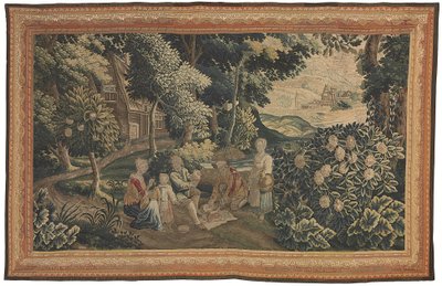 Flamandzki gobelin pasterski, początek XVIII wieku (tkanina) autorstwa Flemish School