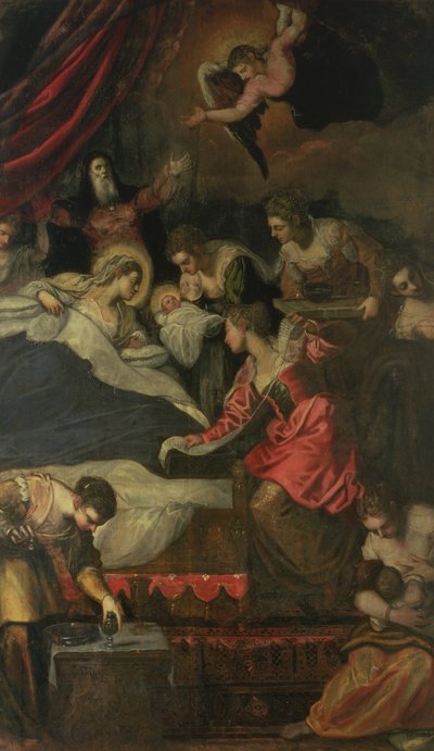 Chiara Albini Pietrazzani i jej pięcioro dzieci Eleanora, Vincenzo, Cinzia, Tullo i Anna autorstwa Flemish School
