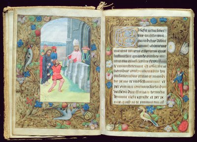 Chrystus oskarżony, miniatura z Modlitewnika Stafford autorstwa Flemish School