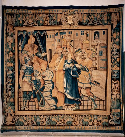 Skarbiec muzeum Conques (Le Trésor de Conques). Flamandzki gobelin. Historia Sainte Foy. 16 wiek (?). autorstwa Flemish School