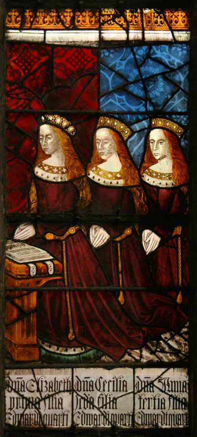 Córki króla Edwarda IV, ok. 1480 (witraże) autorstwa Flemish School