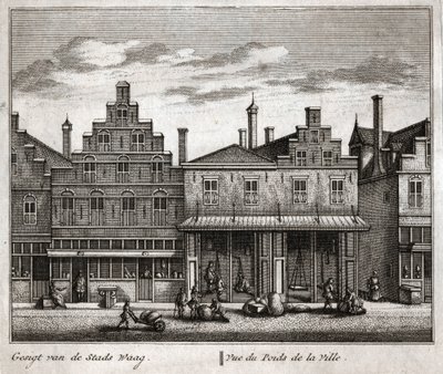 Delft, Holandia. (grawerunek autorstwa Flemish School