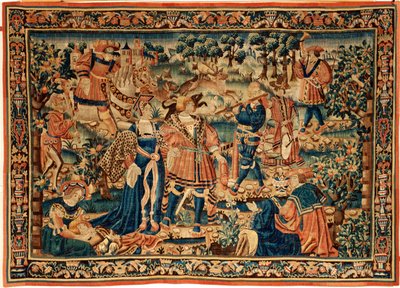 Flamandzki gobelin. 16 wiek. autorstwa Flemish School