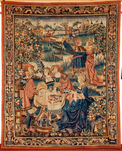 Flamandzki gobelin. 16 wiek. autorstwa Flemish School