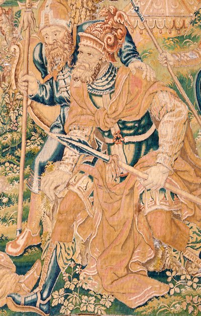 Flamandzki gobelin. Seria Księga Judyty. Ścięcie Holofernesa (La decapitación de Holofernes). Siódmy gobelin w serii. Produkcja Holandia, Bruksela(?). Druga połowa XVI wieku. Tkanina Wełna. Lokalizacja Kościół św. Mikołaja autorstwa Flemish School
