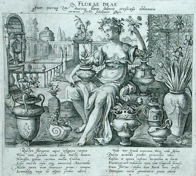Flora (grawerowanie) autorstwa Flemish School