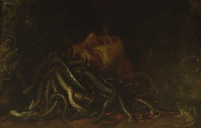 Głowa Meduzy (olej na desce) autorstwa Flemish School