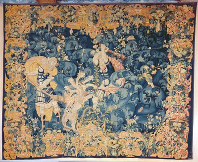 Hercules and the Lernean Hydra, Warsztat Audenarde (gobelin z wełny i jedwabiu) autorstwa Flemish School
