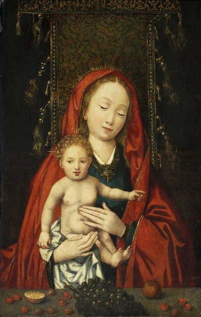 Madonna z Dzieciątkiem, ok. 1500 (olej na desce) autorstwa Flemish School