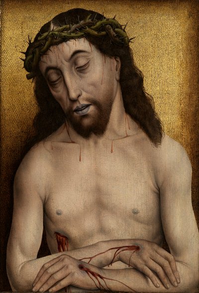 Man of Sorrows (olej na desce) autorstwa Flemish School