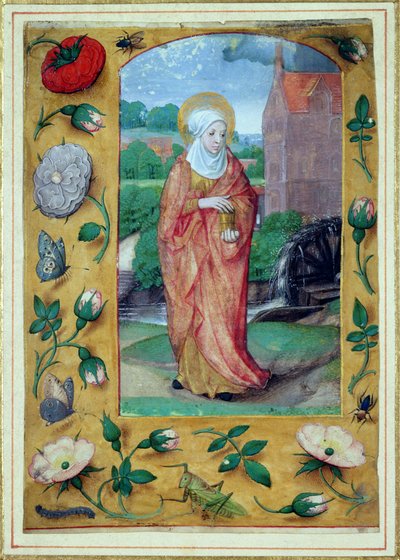 Maria Magdalena, z Księgi Godzin, ok. 1500 autorstwa Flemish School
