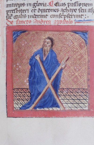 Pani Gen 1111 Strona z Legenda Aurea, Brugia, ok. 1400-10 autorstwa Flemish School