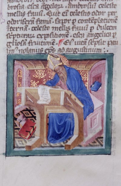 Pani Gen 1111 Strona z Legenda Aurea, Brugia, ok. 1400-10 autorstwa Flemish School