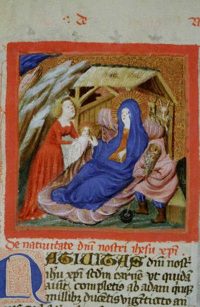 Pani Gen 1111 Strona z Legenda Aurea, Brugia, ok. 1400-10 autorstwa Flemish School