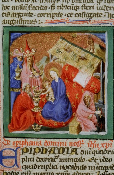 Pani Gen 1111 Strona z Legenda Aurea, Brugia, ok. 1400-10 autorstwa Flemish School