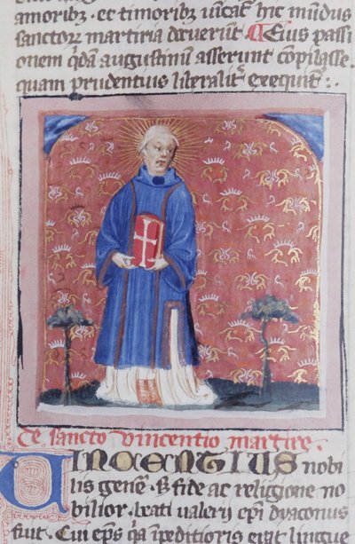 Pani Gen 1111 Strona z Legenda Aurea, Brugia, ok. 1400-10 autorstwa Flemish School