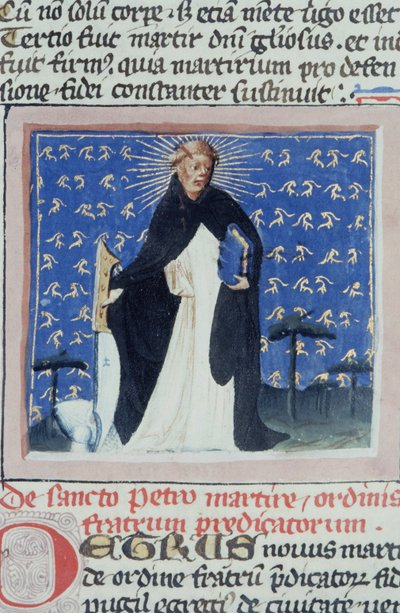 Pani Gen 1111 Strona z Legenda Aurea, Brugia, ok. 1400-10 autorstwa Flemish School