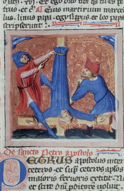 Pani Gen 1111 Strona z Legenda Aurea, Brugia, ok. 1400-10 autorstwa Flemish School