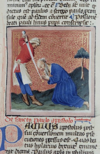 Pani Gen 1111 Strona z Legenda Aurea, Brugia, ok. 1400-10 autorstwa Flemish School
