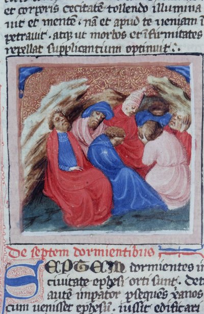 Pani Gen 1111 Strona z Legenda Aurea, Brugia, ok. 1400-10 autorstwa Flemish School