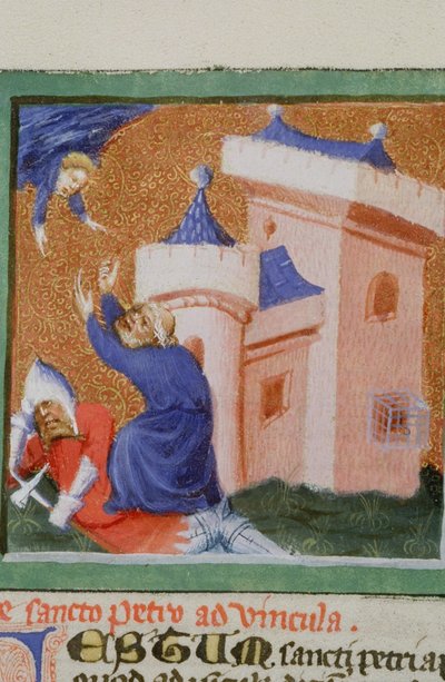 Pani Gen 1111 Strona z Legenda Aurea, Brugia, ok. 1400-10 autorstwa Flemish School