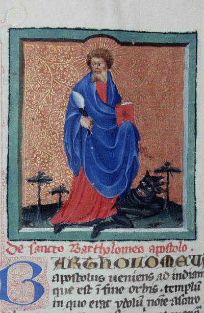 Pani Gen 1111 Strona z Legenda Aurea, Brugia, ok. 1400-10 autorstwa Flemish School
