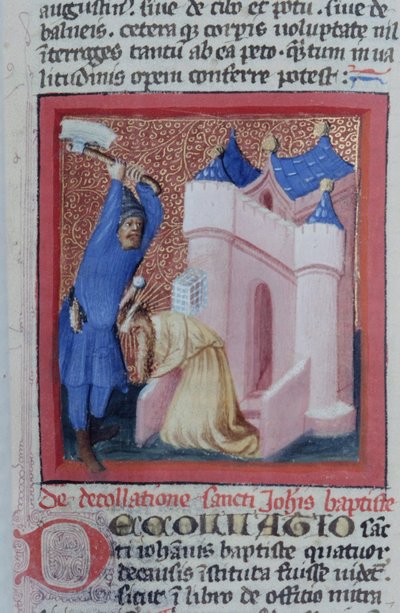 Pani Gen 1111 Strona z Legenda Aurea, Brugia, ok. 1400-10 autorstwa Flemish School