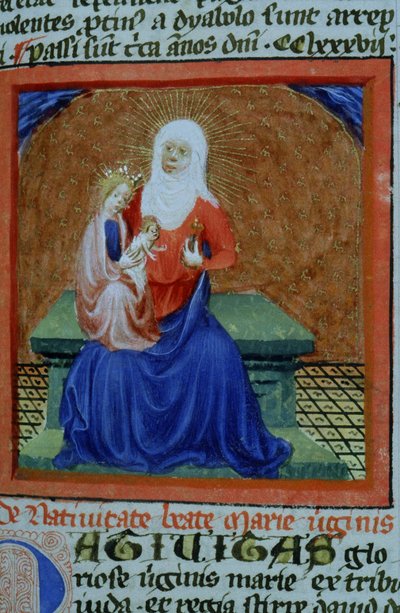 Pani Gen 1111 Strona z Legenda Aurea, Brugia, ok. 1400-10 autorstwa Flemish School