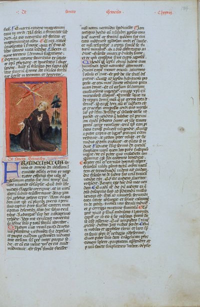 Pani Gen 1111 Strona z Legenda Aurea, Brugia, ok. 1400-10 autorstwa Flemish School
