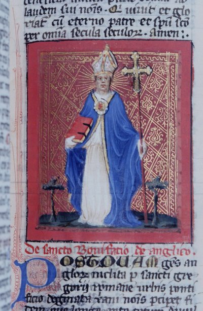 Pani Gen 1111 Strona z Legenda Aurea, Brugia, ok. 1400-10 autorstwa Flemish School