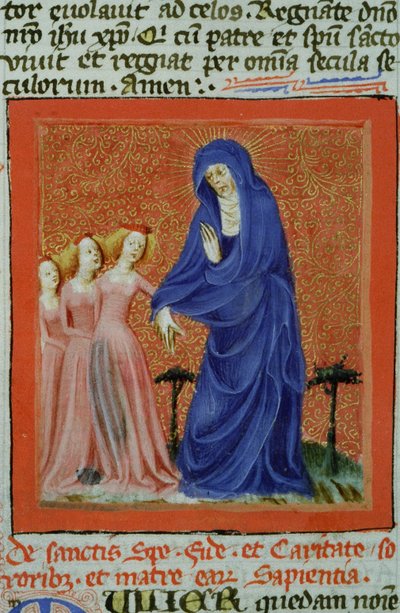 Pani Gen 1111 Strona z Legenda Aurea, Brugia, ok. 1400-10 autorstwa Flemish School