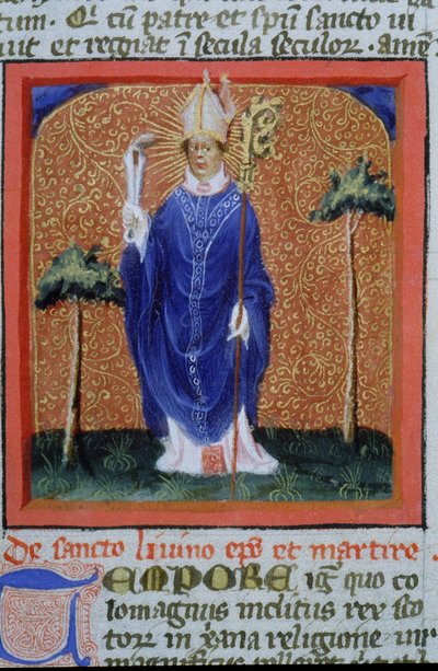Pani Gen 1111 Strona z Legenda Aurea, Brugia, ok. 1400-10 autorstwa Flemish School