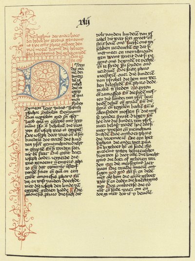 Strona Księgi Wyjścia autorstwa Flemish School