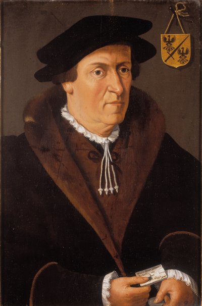 Portret Jana de Fevere, ok. 1540-59 (olej na desce) autorstwa Flemish School