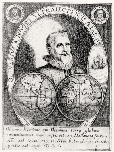 Portret Olivera Noorta (1558-1627) w wieku 42 autorstwa Flemish School