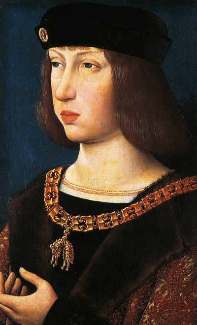 Portret Filipa I Kastylijskiego, znanego jako Sprawiedliwy, król małżonek Kastylii i Leonu autorstwa Flemish School