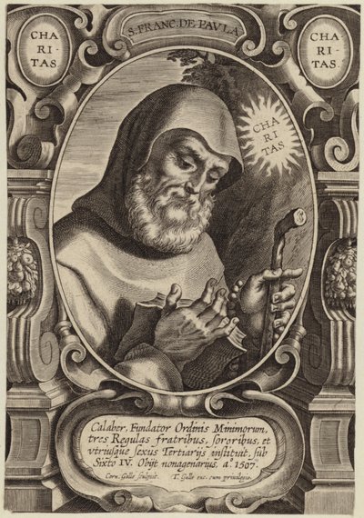 Portret św. Franciszka z Paola autorstwa Flemish School