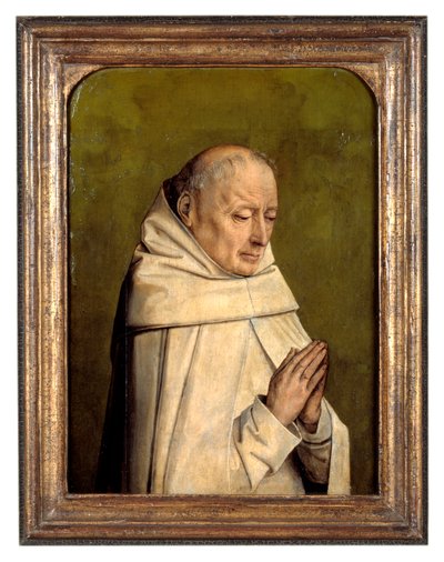 Portret mnicha (olej na desce) autorstwa Flemish School