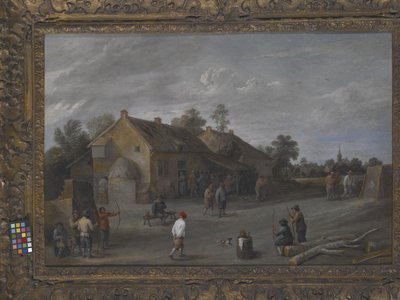 Łucznicy (olej na płótnie) autorstwa Flemish School