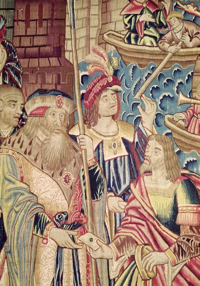 Przybycie Vasco da Gama autorstwa Flemish School