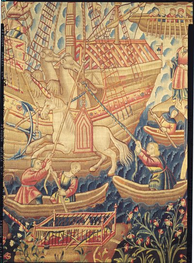 Przybycie Vasco de Gama autorstwa Flemish School