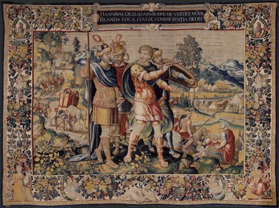 Historia Hannibala, ok. 1570 r. (gobelin) autorstwa Flemish School