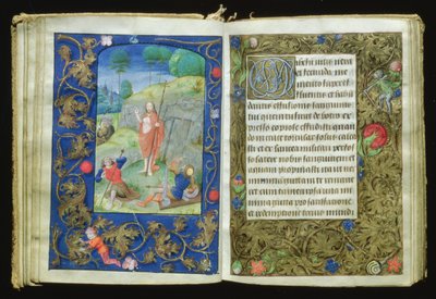 Zmartwychwstanie, miniatura z Modlitewnika Stafforda autorstwa Flemish School