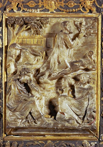 Noc w Getsemani ... (alabaster) autorstwa Flemish School