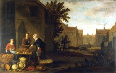 Willers Adam Willaerts (1577 - 1664) Holenderski malarz „Scena Targowa”. XVII wiek.Museo del Castello. Mediolan autorstwa Flemish School