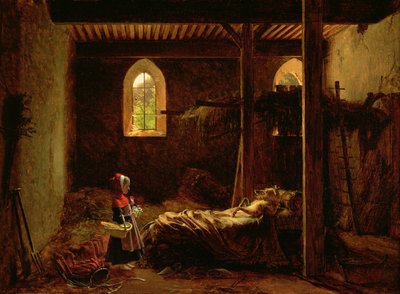 Czerwony Kapturek, ok.1820 autorstwa Fleury François Richard
