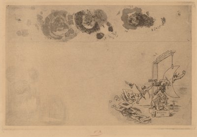 Granica belgijska, Bill of Disorder (Frontiere de Belgique. Billet a Desordre) autorstwa Félicien Rops
