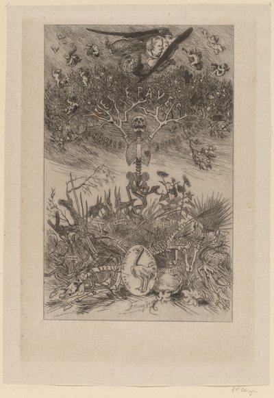 Frontyspis: The Waifs (Les Epaves) autorstwa Félicien Rops